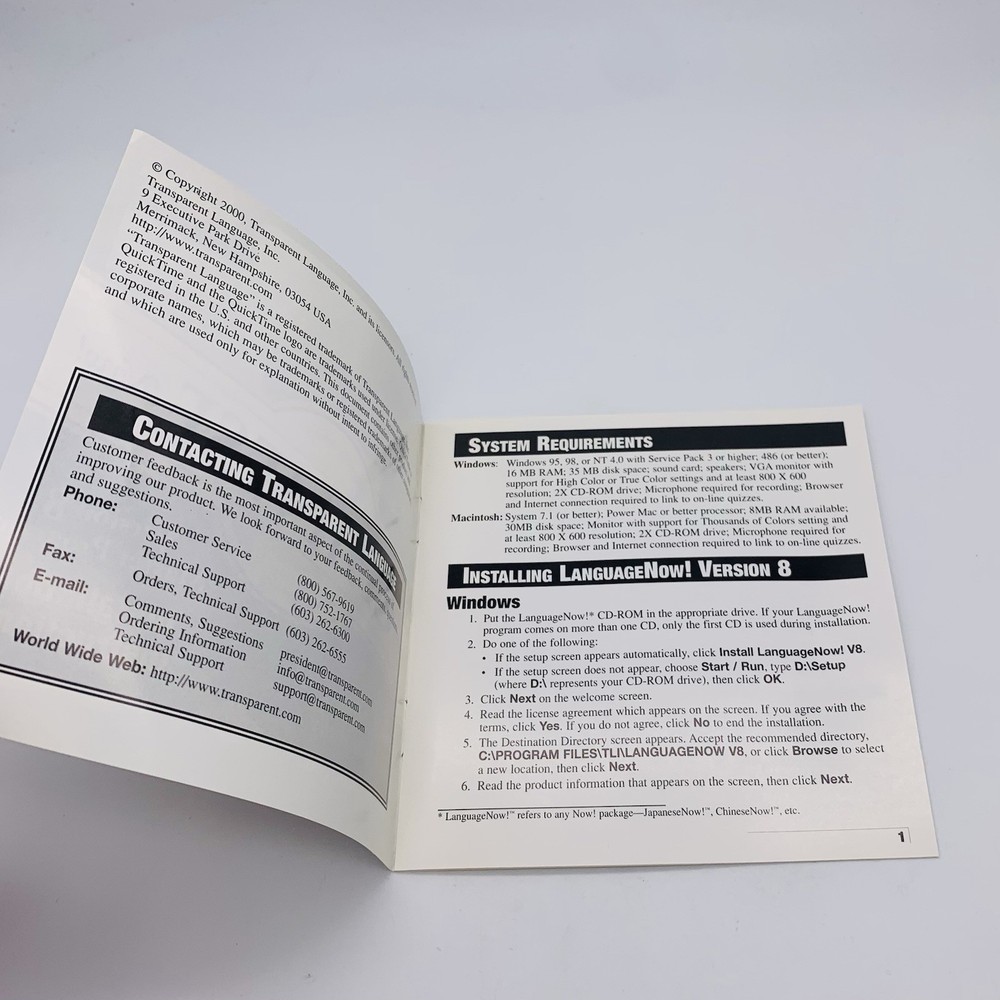 Learn Chinese Now Version 8 PC Windows Mac CD Transparent Language - Used