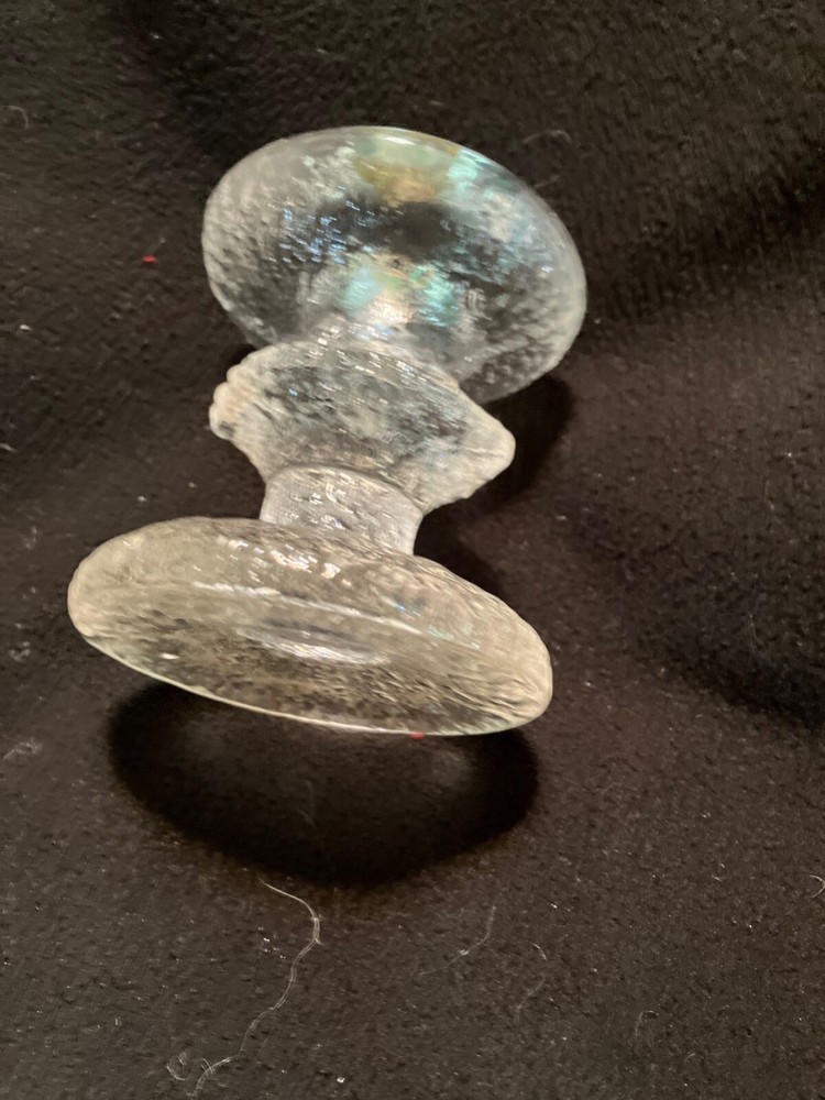 Finnish crystal candlestick - 3 1/2 “