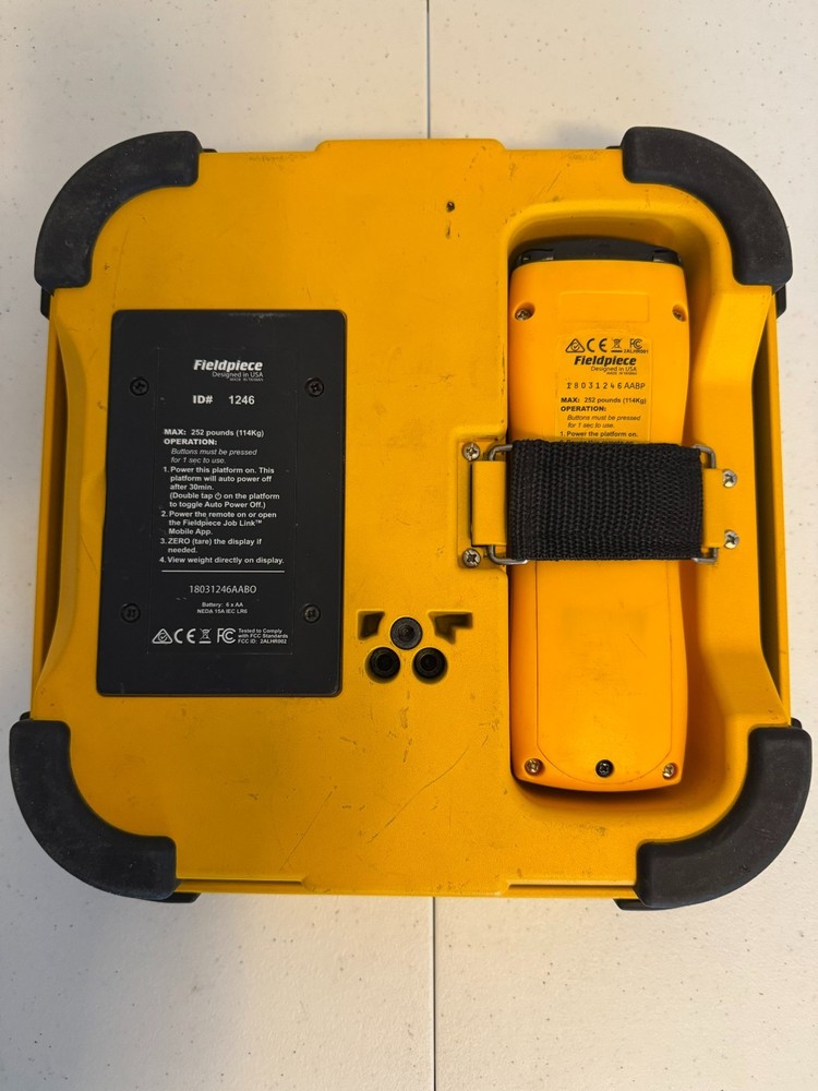 Fieldpiece SRS3 Wireless Refrigerant Scale with Remote