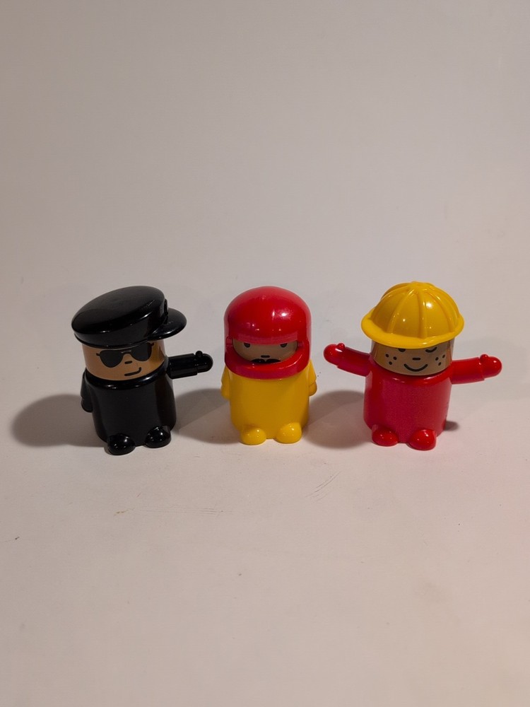 IKEA LILLABO Toy Development Figures Professional Workers 3" Multicolor 3 Pack