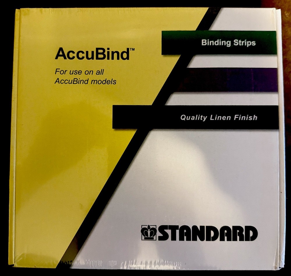 Standard Accubind Binding Strips Various Sizes & Colors
