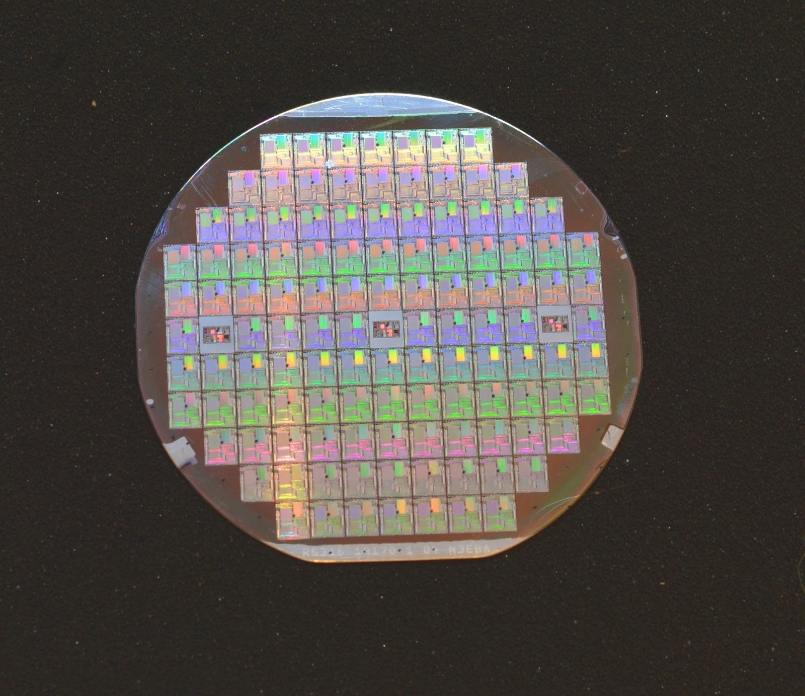 Historic 1983 Rockwell silicon wafer of Microprocessors made in USA - with case