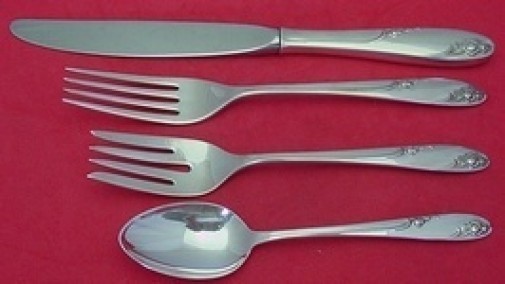 Rosecrest by Alvin Sterling Silver Regular Size Place Setting(s) 4pc