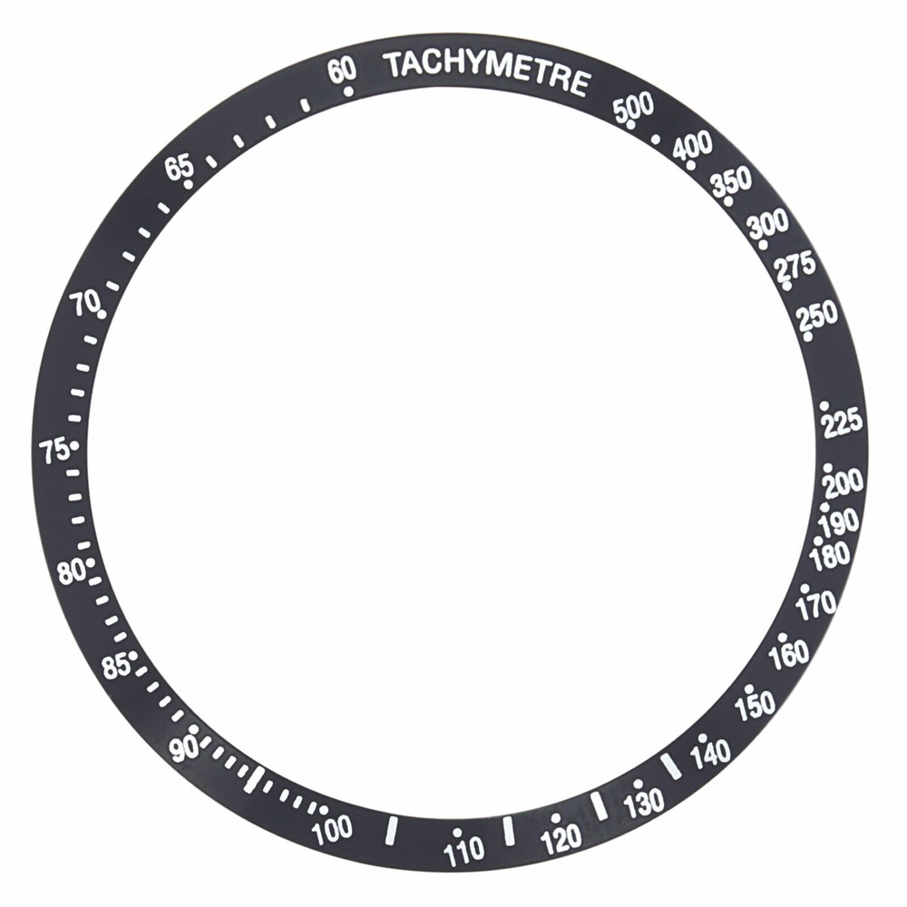 BEZEL INSERT BEVEL FOR OMEGA SPEEDMASTER DATE WATCH 3513.30 AUTOMATIC BLACK