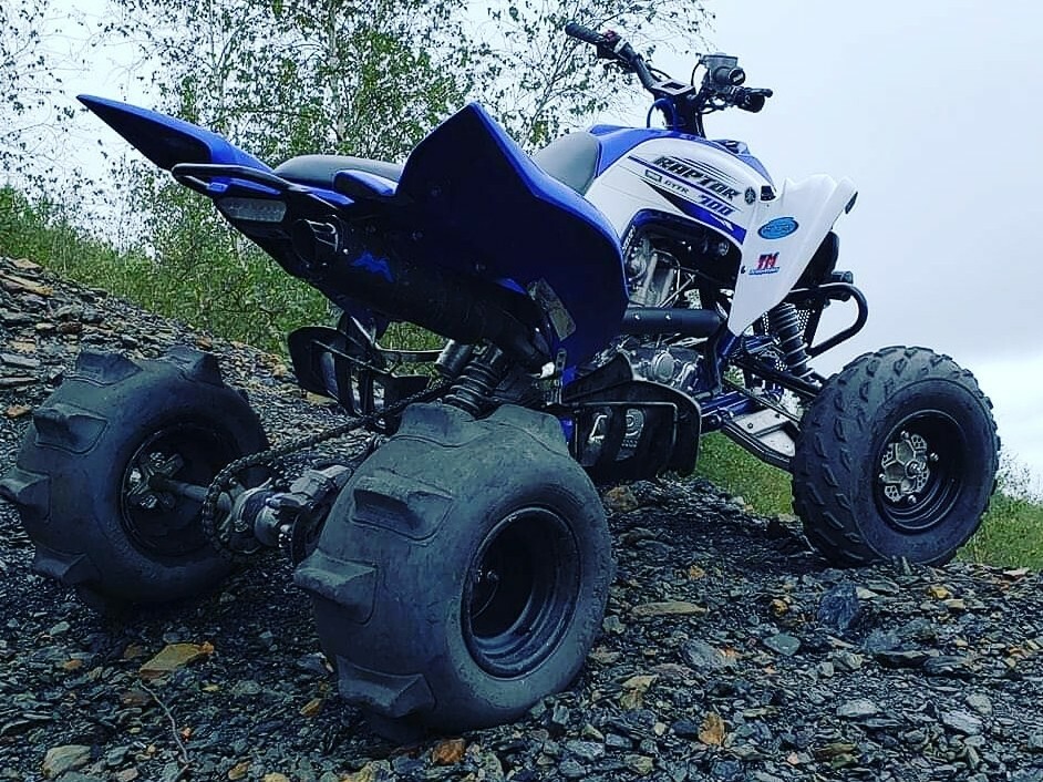 Yamaha RAPTOR YFM700R Exhaust Monster Pipe Monsterpipe single exhaust system