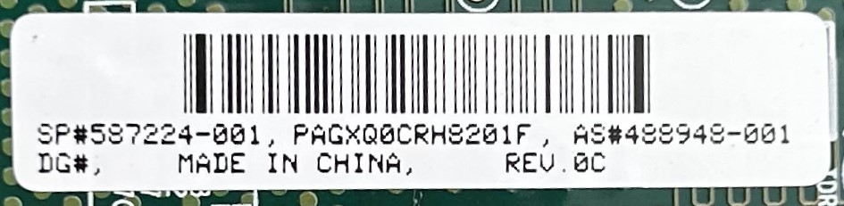 HP 587224-001 PCI-E P812/0GB SAS CONTROLLER