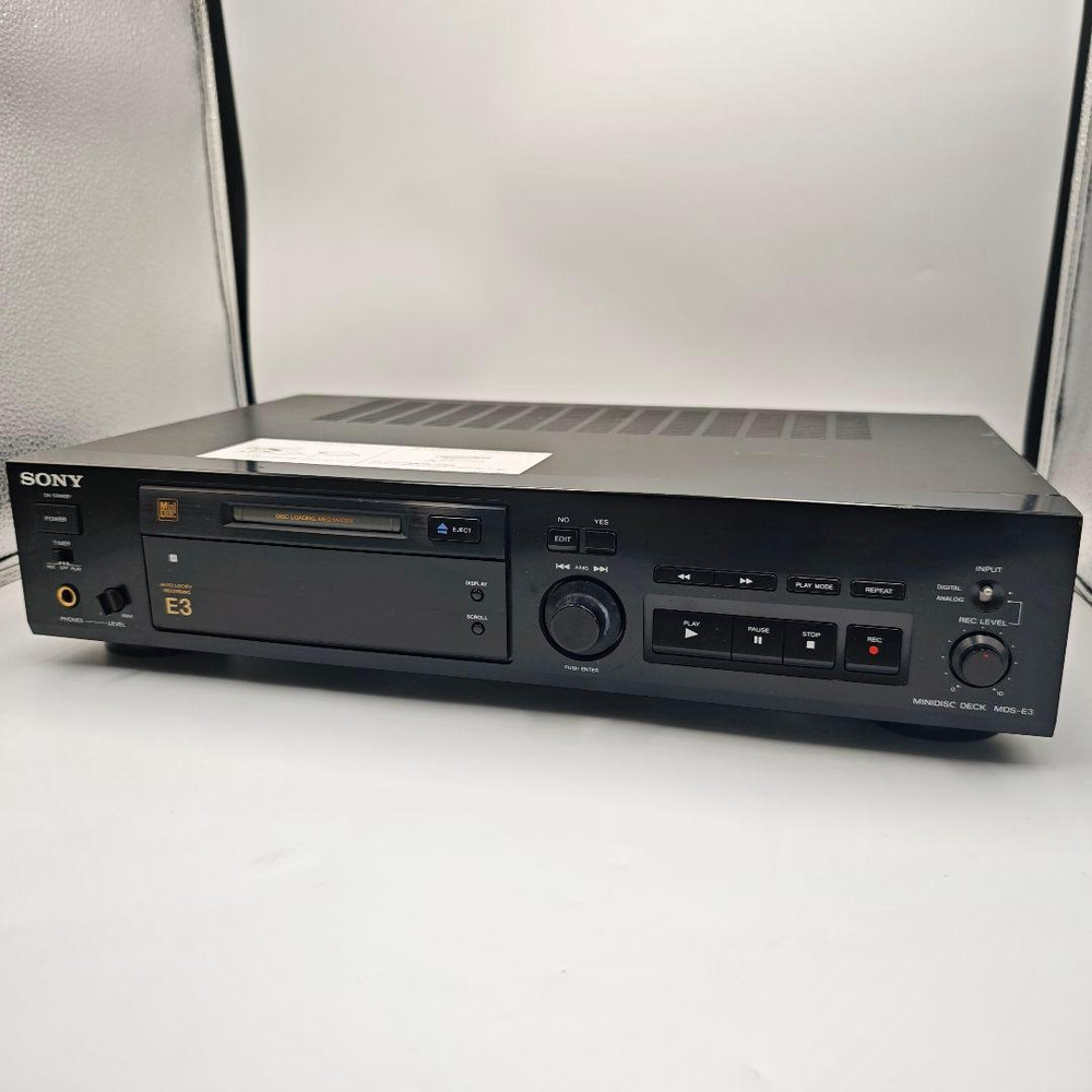 Sony MDS-E3 MD Deck Recorder Pro MiniDisc ATRAC Tested Working