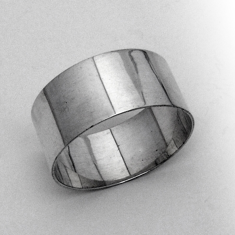 Plain Napkin Ring Webster Sterling Silver Mono CSS