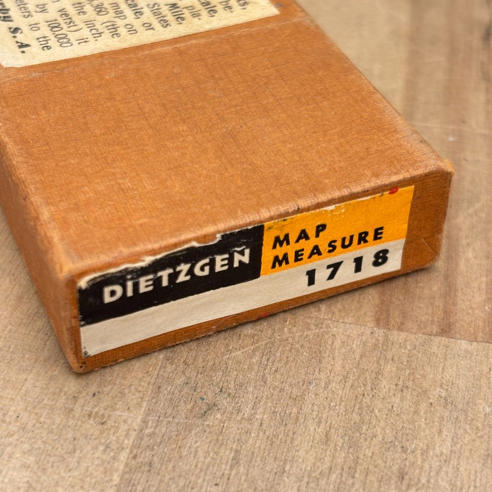 Vtg Dietzgen Plan Map Measure 1718 Tool Swiss Opisometer Drafting Layout Meter