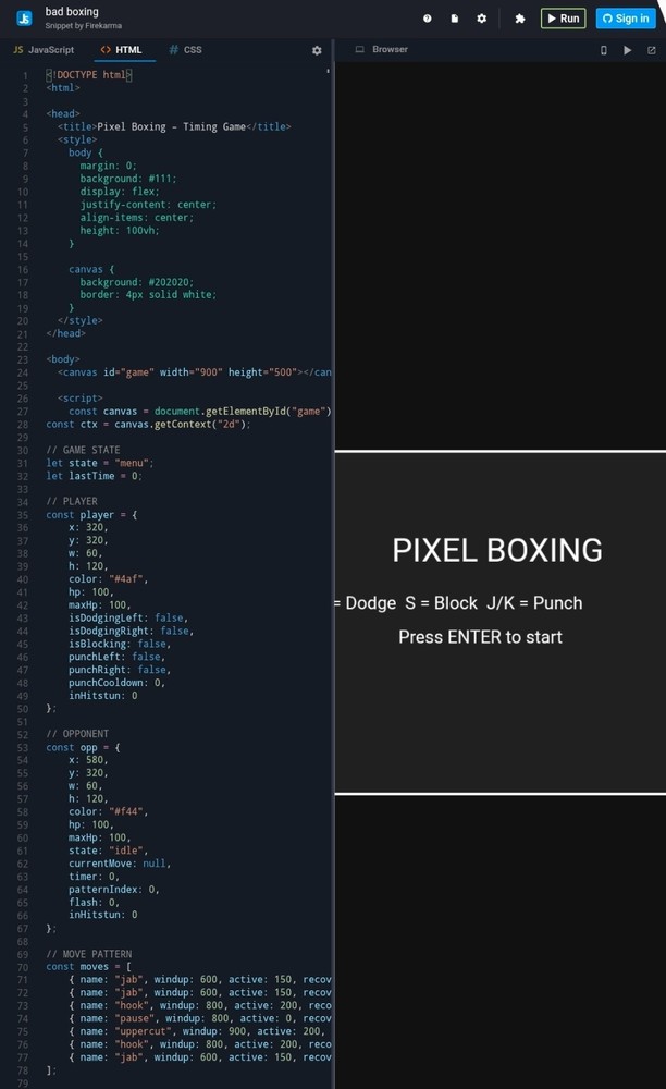 Simple html games, I write code you will only need to paste it into jsitor html