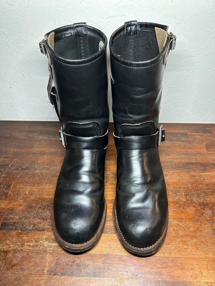 RedWIng Boots 8270 Leather Black Engineer Boots Size 9D