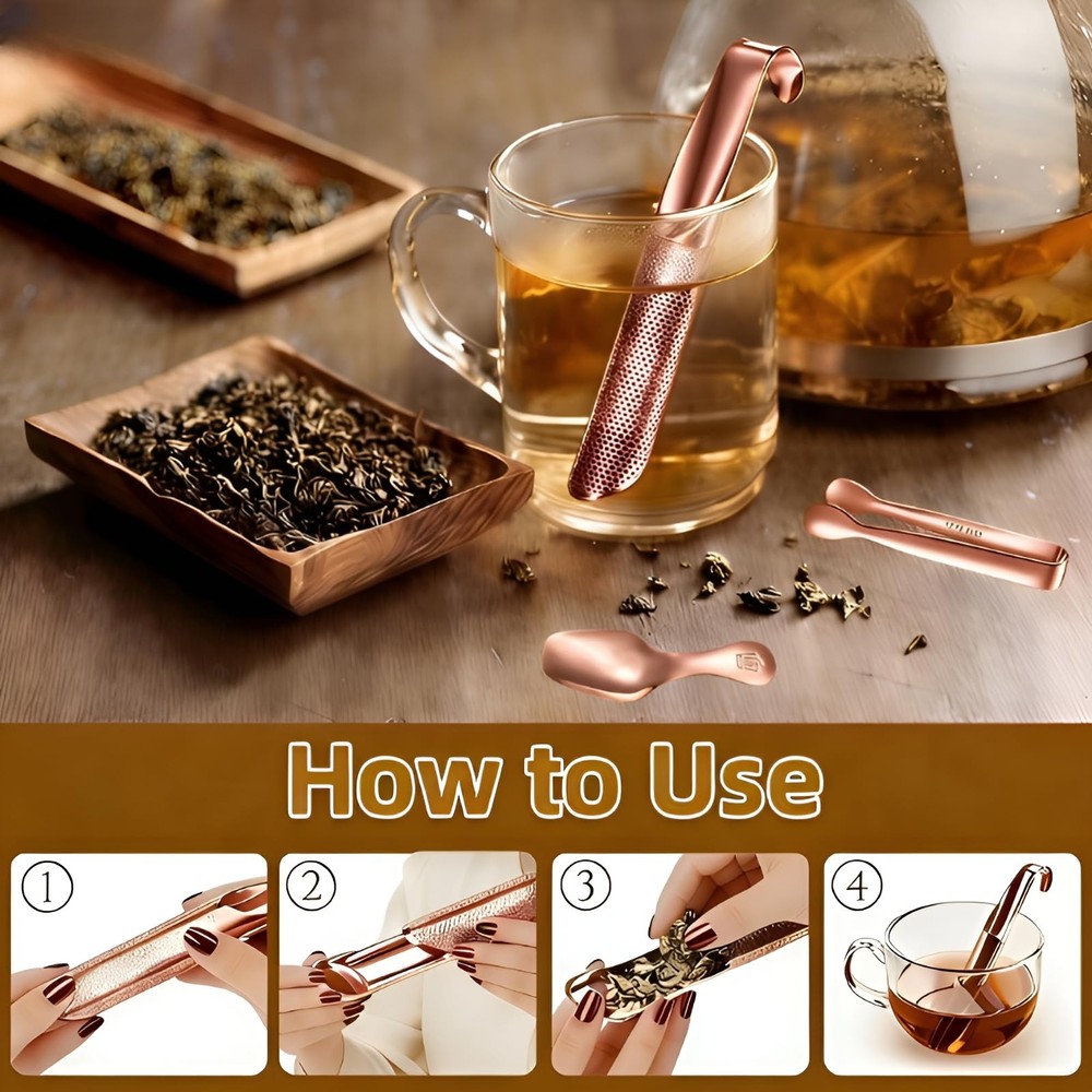 2 Pcs Tea Infuser with Hook Handle, Tea Diffusers for Loose Tea, Tea Steeper ...