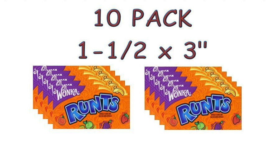 10 PACK Candy Vending Machine Label Sticker Decal 1.5 x 3"