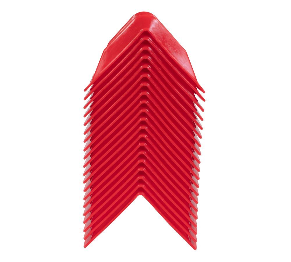 120Pc Red 4"x6" Flatbed Edge Protectors w/ Carrying Case Strap Corner Protector