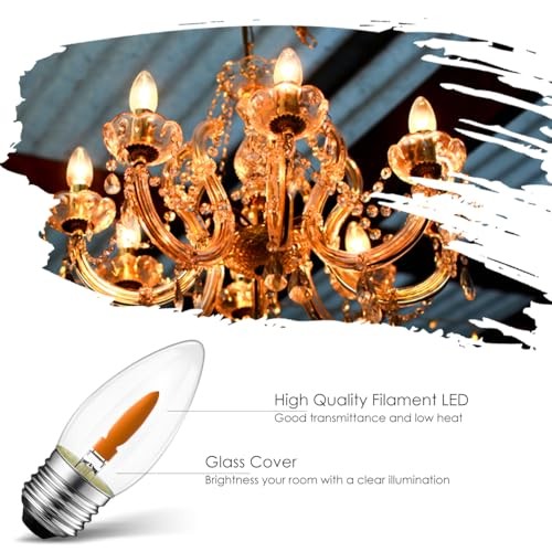 Flame Light Bulbs,Flickering Flame Bulbs with 2 Modes,E26 E26-6PACK 1800k