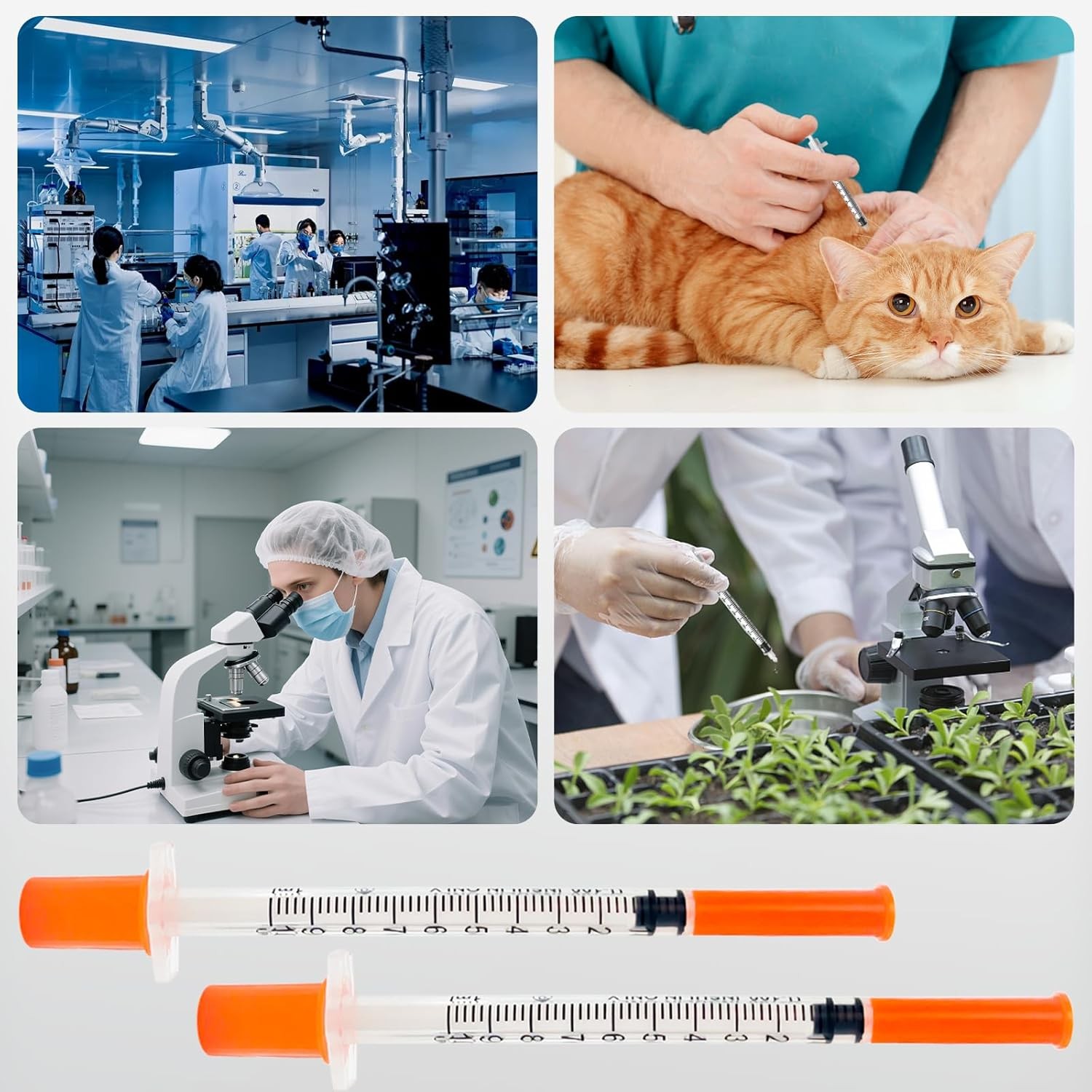 U-100 1cc 31 Gauge 5/16 Inch Syringe, Individually Packed 30 PACK