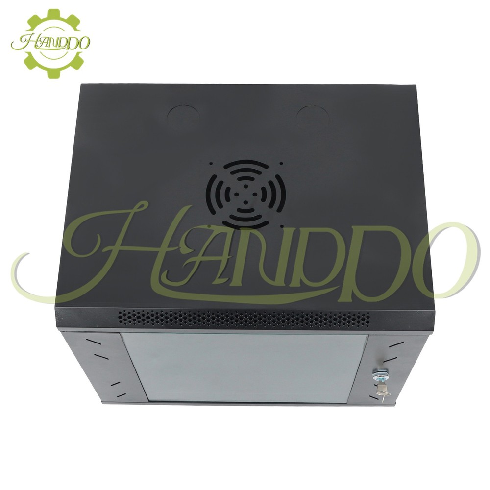 9U Wall Mount IT Data Network Server Rack Cabinet Enclosure 15.5" Depth Black