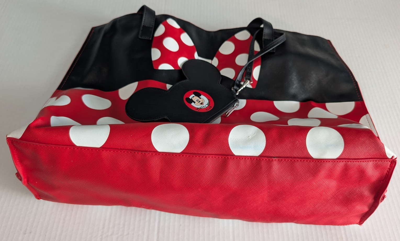 Minnie Mouse Disney Parks Reversible Tote with Mickey Mouse Clubhouse coin purse