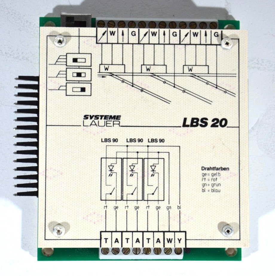 SYSTEME LAUER LBS 20 Model Railroad Control Electronics Unit Vintage Germany
