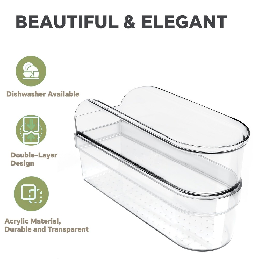 Hand Mixer Storage Case for KitchenAid Double Layer, transparent