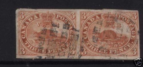 Canada #4iii VF Used Pair **With Certifficate**