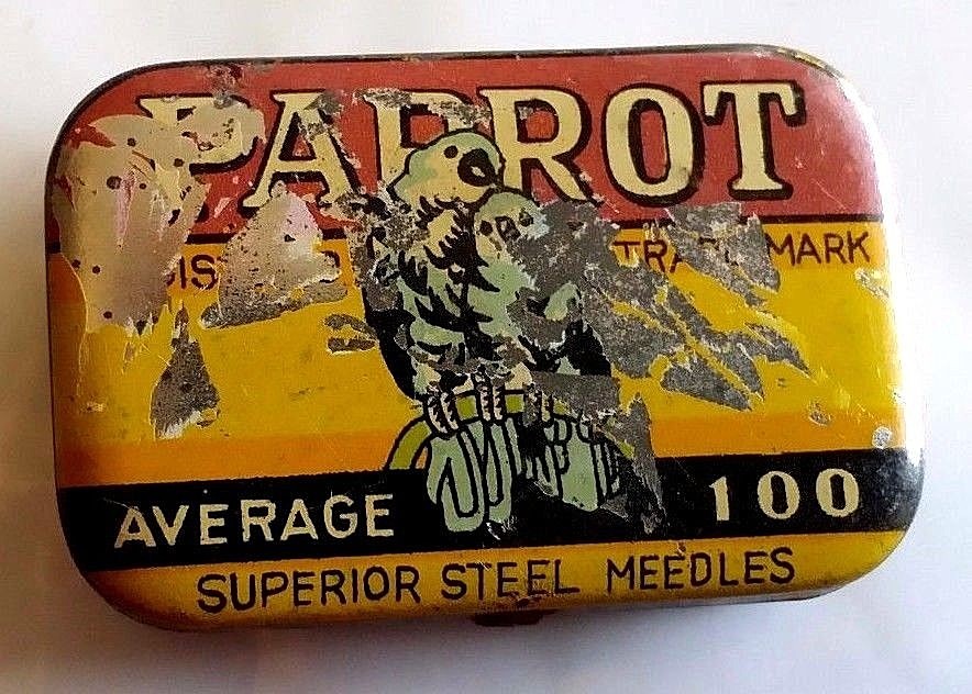 PG174 - PARROT SUPERIOR Gramophone Needles Box Empty Gramophone Tips