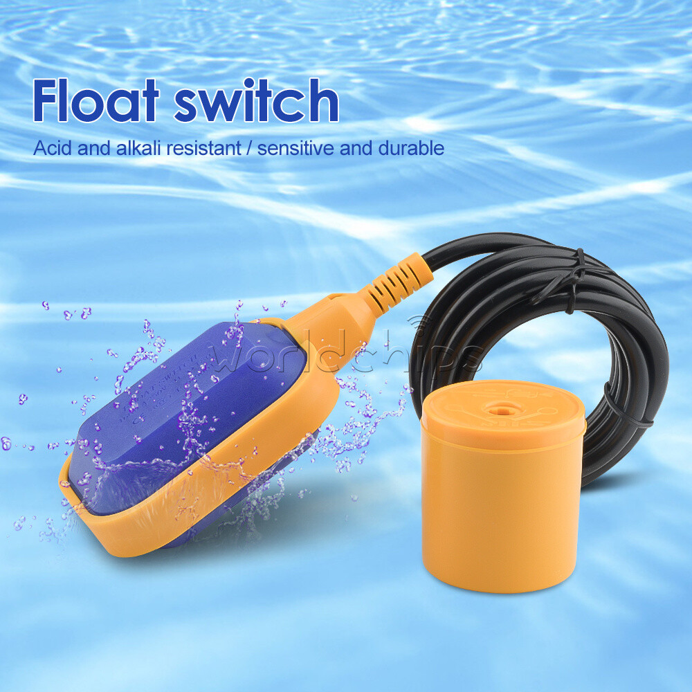 Float Switch Automatic Water Level Controller 16A with 1/2/3/4/5m Cable Sensor