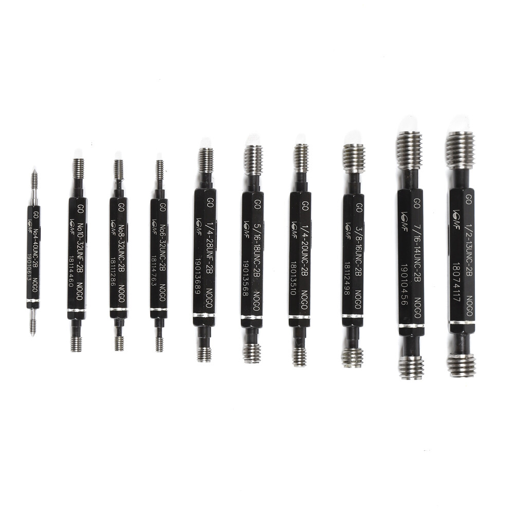 10Pcs -Double End Thread Plug Detection Gauge Precision American Thread Bore