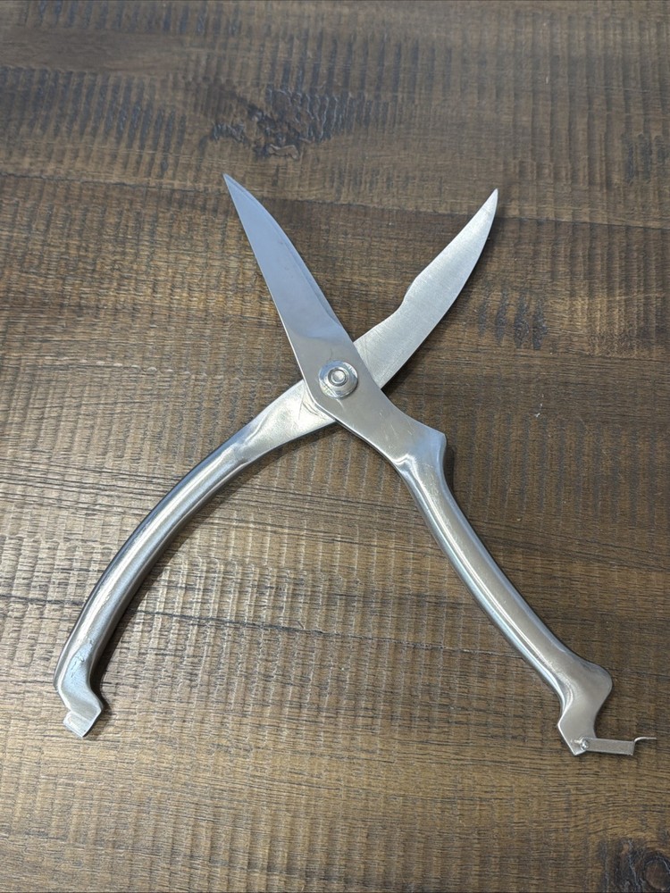 Vintage Satin Finish Poultry Bone Shears Scissors Nice Condition