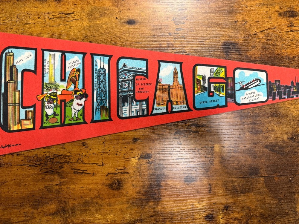Vintage Chicago pennant