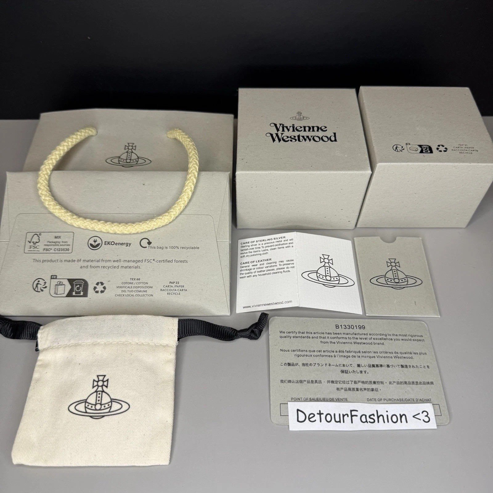 Vivienne Westwood Gold Mini Bas Relief Necklace WITH BOX