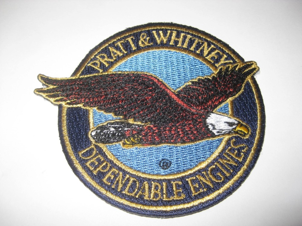 Original Pratt & Whitney Dependable Engines Eagle Patch Brand New