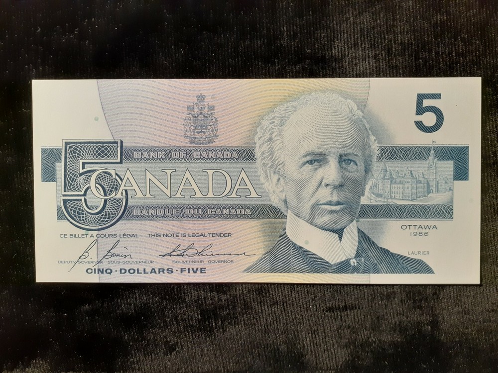 1986 $5.00 CANADA P 95c