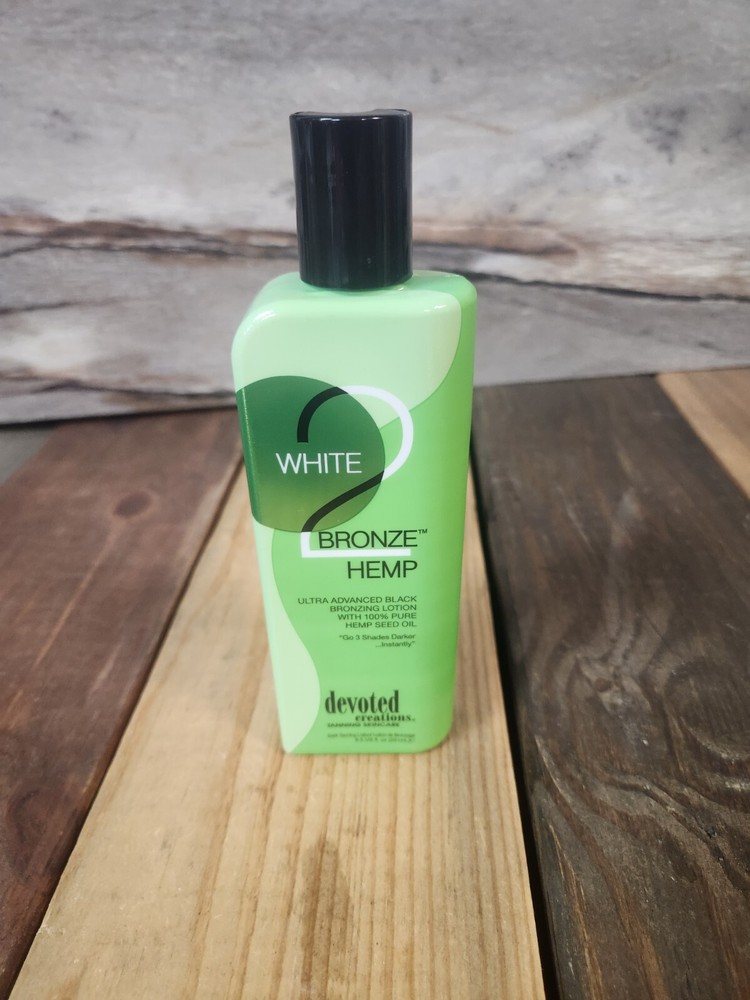 Devoted Creations White 2 Bronze Hemp Bronzing Tanning Lotion + Free Packet
