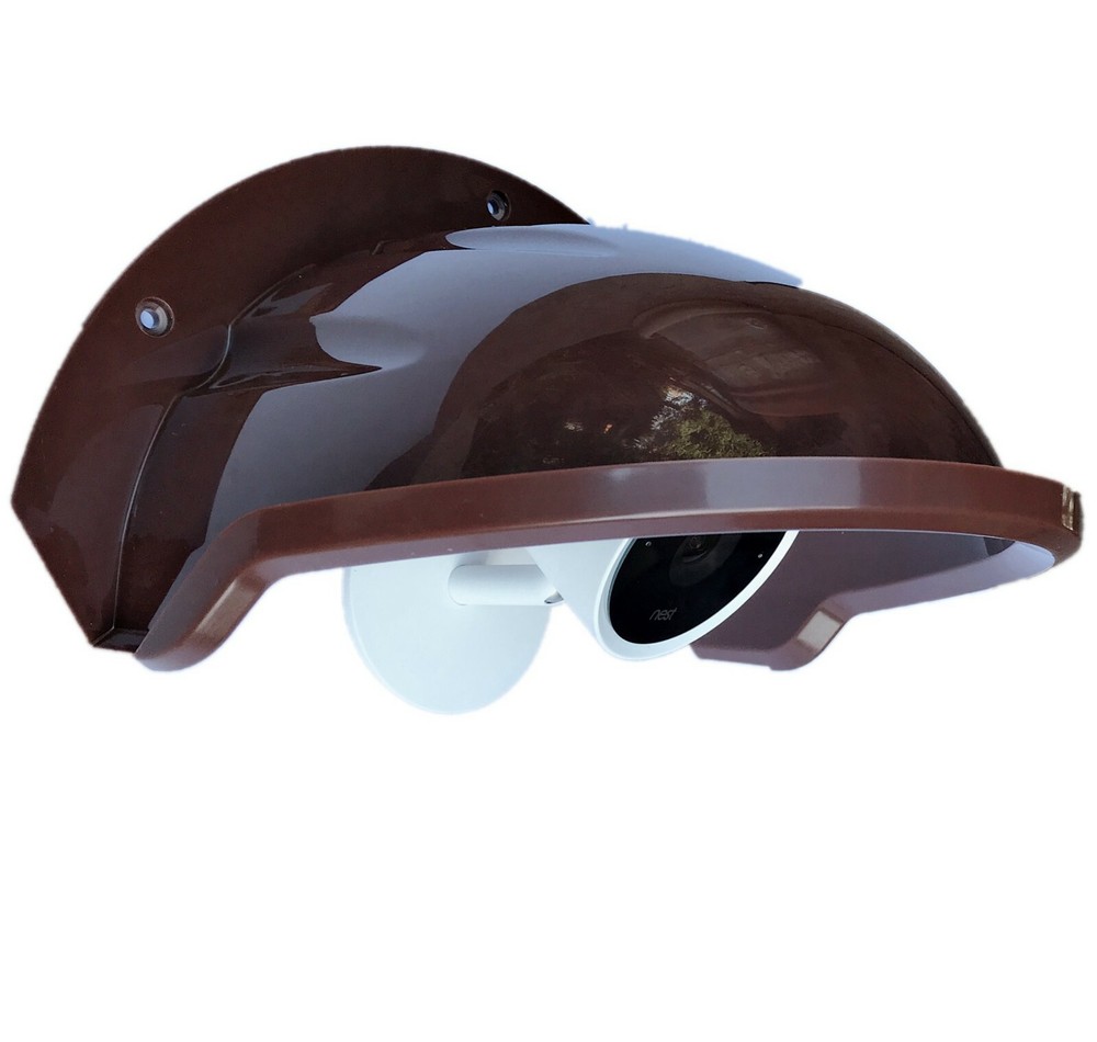 Sunshade Rainshade Protector Cover Shield for Outdoor Security Camera-COFFEE