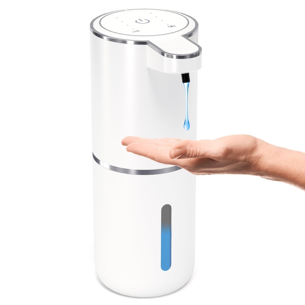 Automatic Soap Dispenser Touchless,Liquid Hand Soap Dispenser 12.8oz USB 4lev...