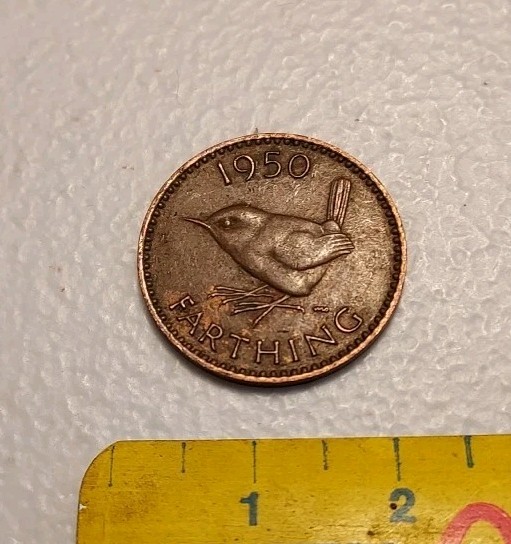 1950 Great Britain Farthing Coin