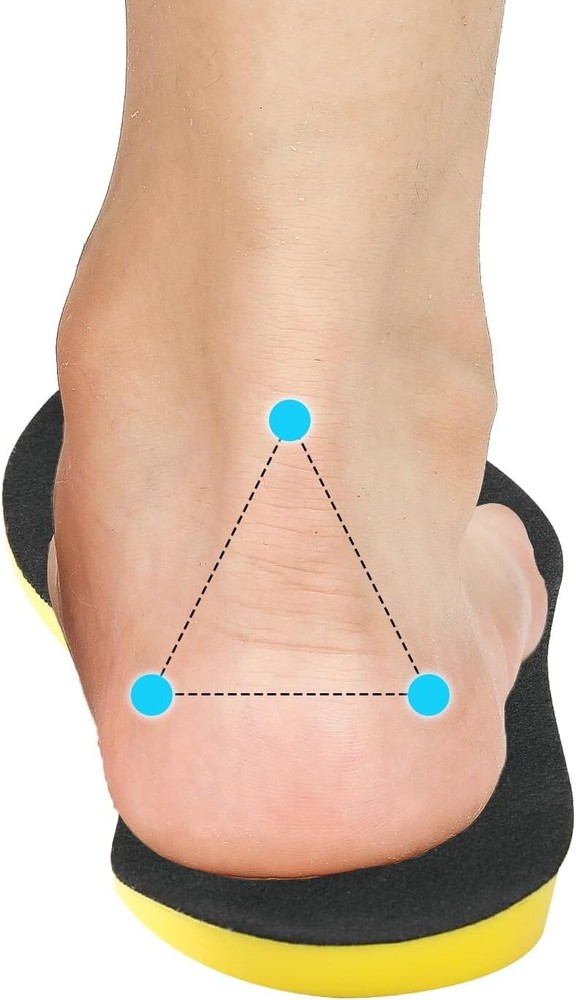Supination Insoles for Correct Standing Posture Orthotic Inserts Black Size S