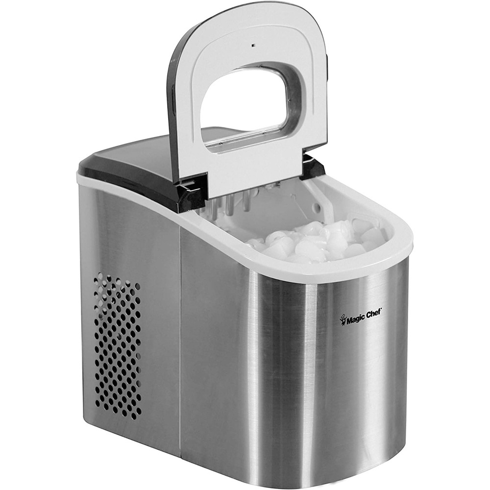 Magic Chef Portable Countertop Ice Maker, Small Ice Maker for Kitchen or Home