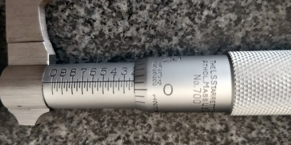 Starrett 700B Inside Micrometer Caliper 1-2" Range