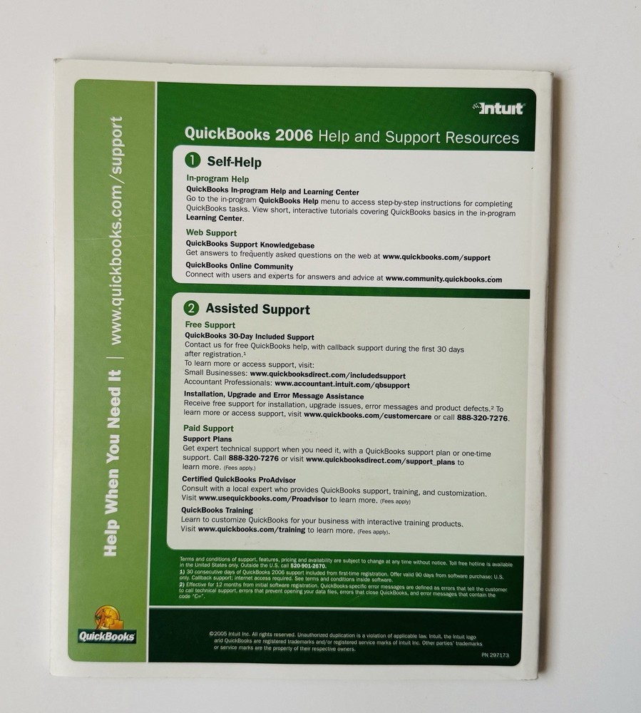 QuickBooks Startup and Quick Reference Guide 2006, Intuit Manual
