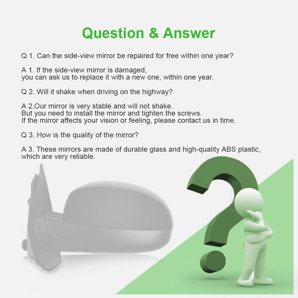 Power Fold Memory Heated Puddle light Arrow Signal Mirrors Fits 07-14 Chevy GMC