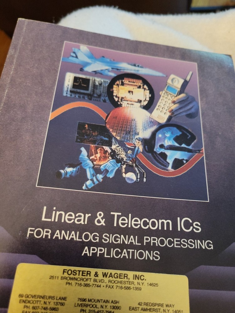 Electronics Manual Catalog Harris Linear & Telecom IC's Pbtb