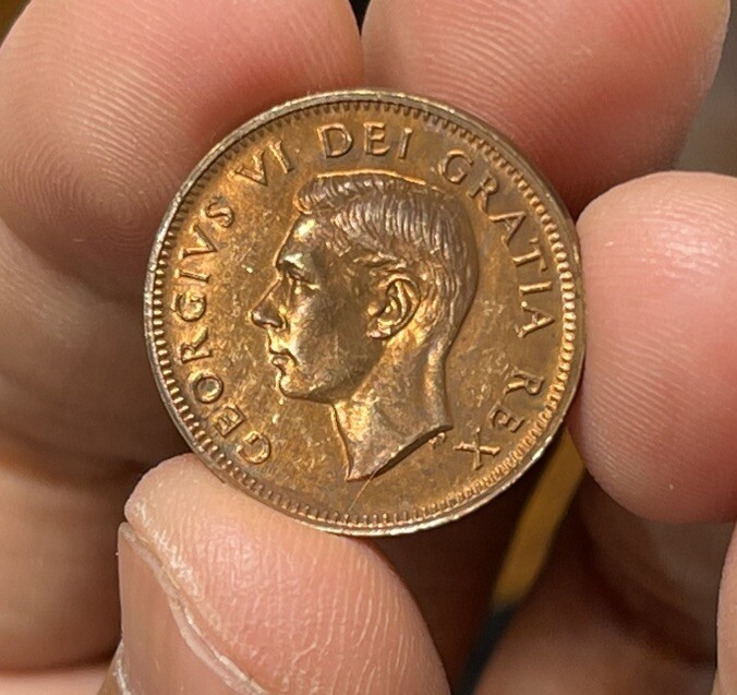 1948 Canada One Small Cent Coin Excellent MS Condition