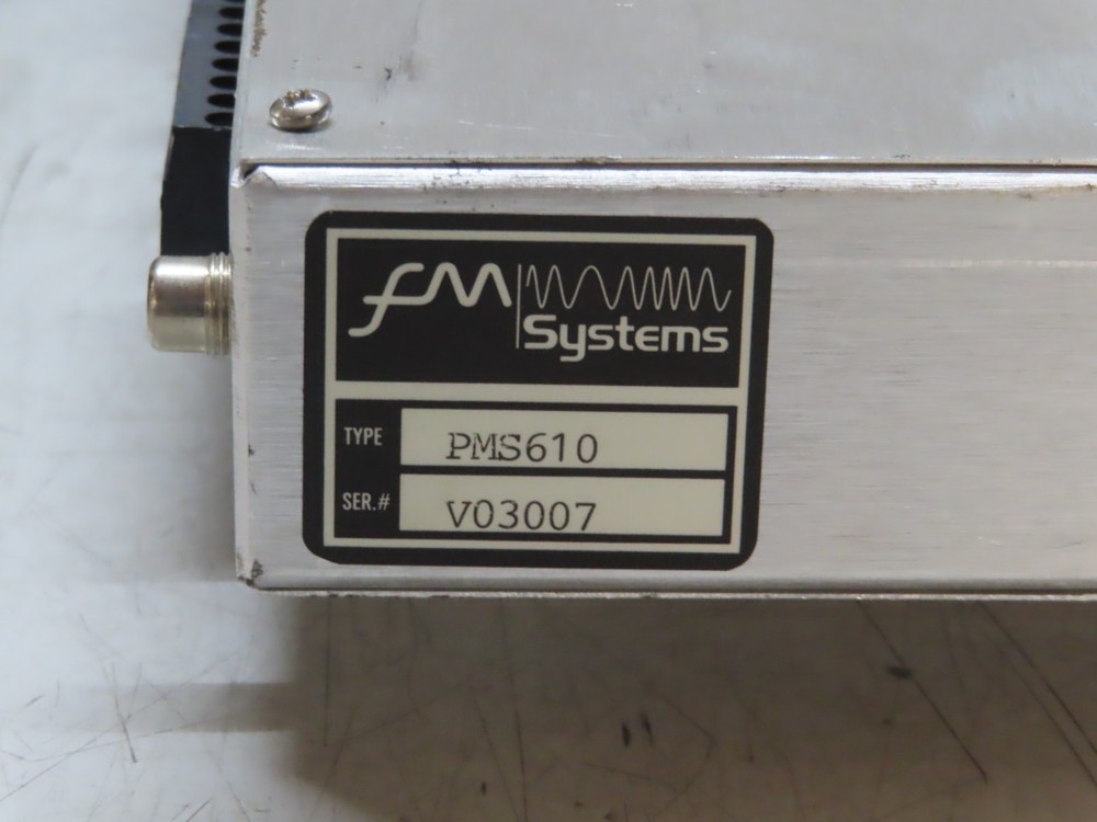 FM SYSTEMS PMS 610 ALM 673 AUDIO LEVEL MASTER
