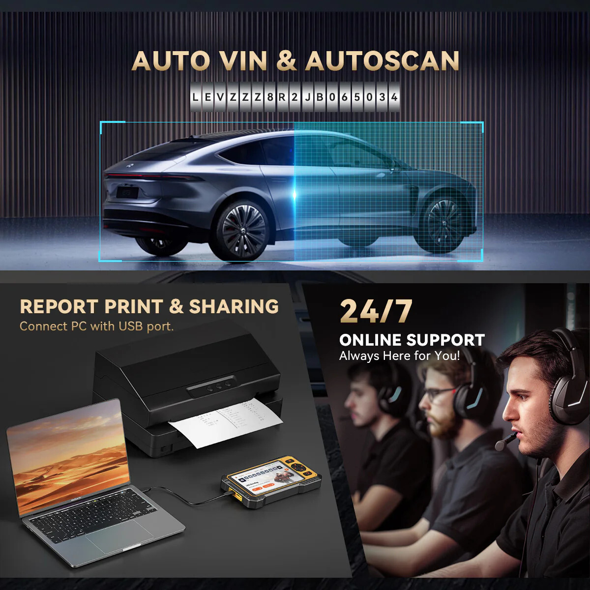 ThinkScan 662 Bidirectional OBD2 Scanner ECM/TCM/ABS/SRS System Diagnostic Tool