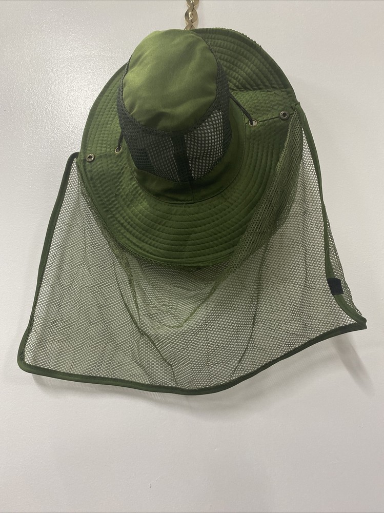 Beekeeping Beekeeper Cowboy Hat Mosquito Bee Insect Net Veil Face Head Protector