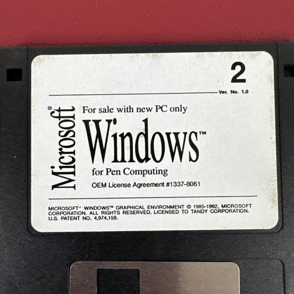 NEW, Microsoft Windows for Pen Computing on 3.5" Floppy Disks
