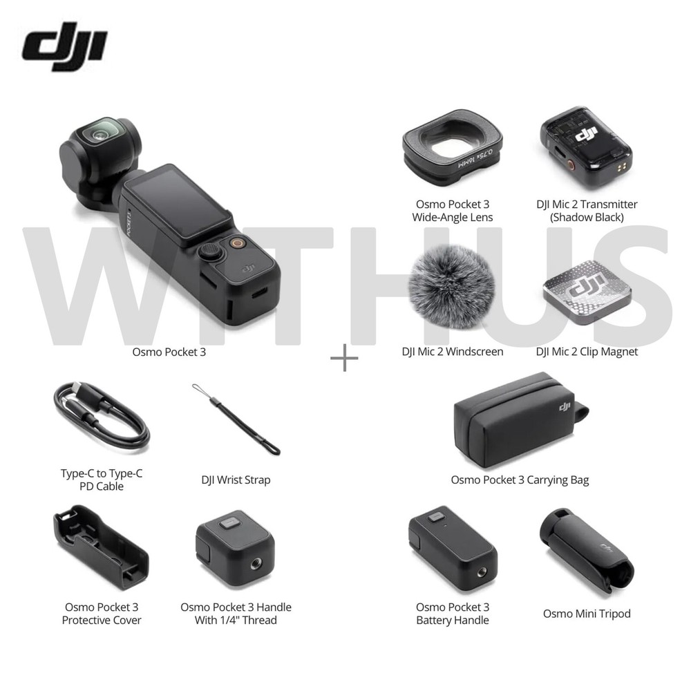 DJI Osmo Pocket 3 Creator Combo Handheld Gimbal Stabilizer Camera - Tracking
