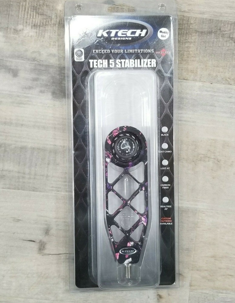 Ktech Tech 5 Stabilizer Gridlock Harmonic Damper Muddy Girl for Compound Bow